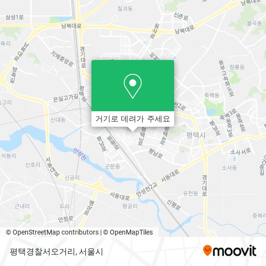 평택경찰서오거리 지도