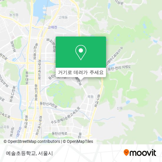 예솔초등학교 지도