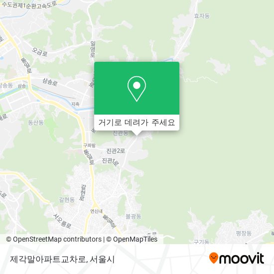 제각말아파트교차로 지도