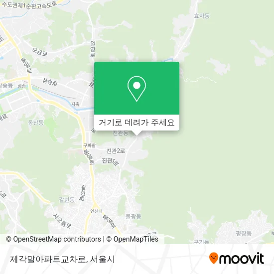 제각말아파트교차로 지도
