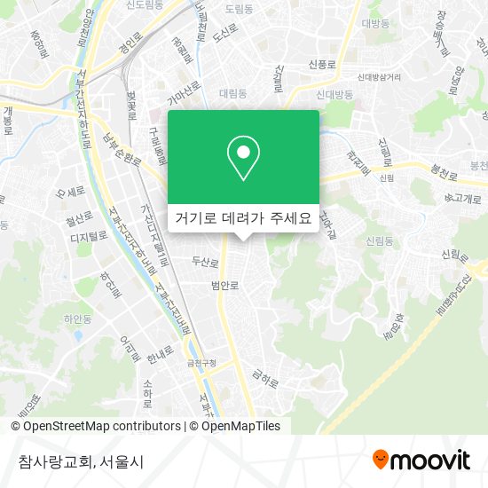 참사랑교회 지도