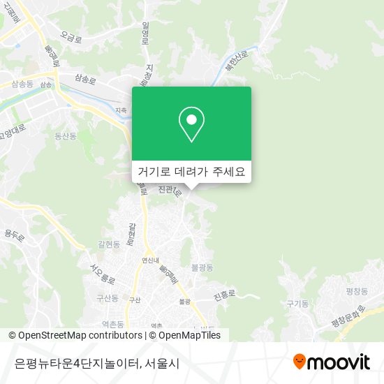 은평뉴타운4단지놀이터 지도