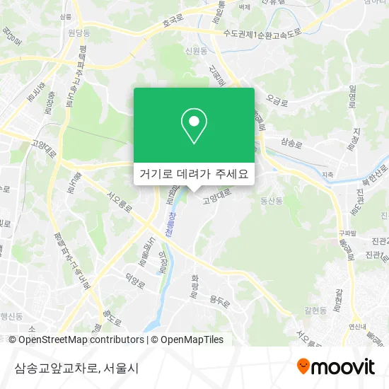 삼송교앞교차로 지도