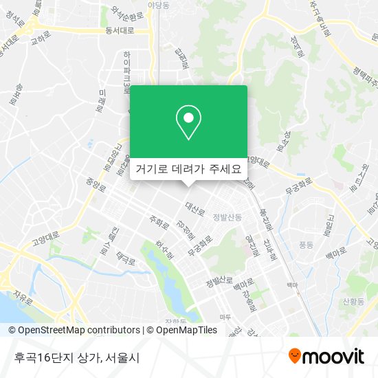 후곡16단지 상가 지도