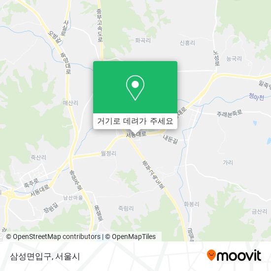 삼성면입구 지도