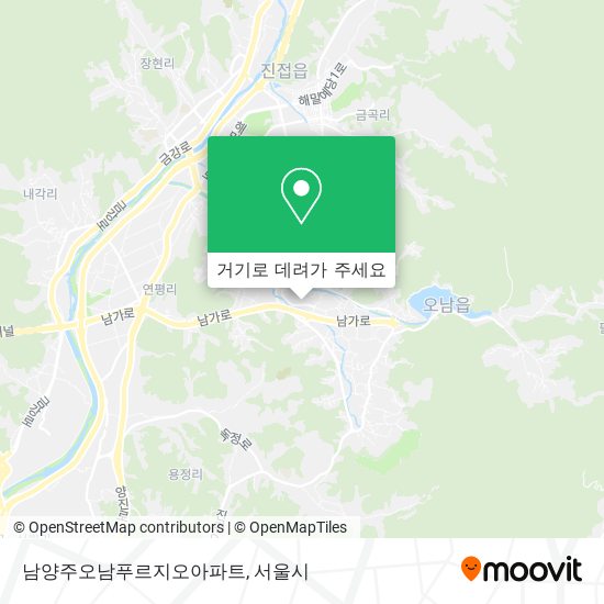 남양주오남푸르지오아파트 지도