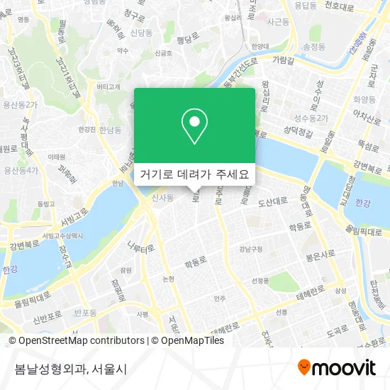 봄날성형외과 지도