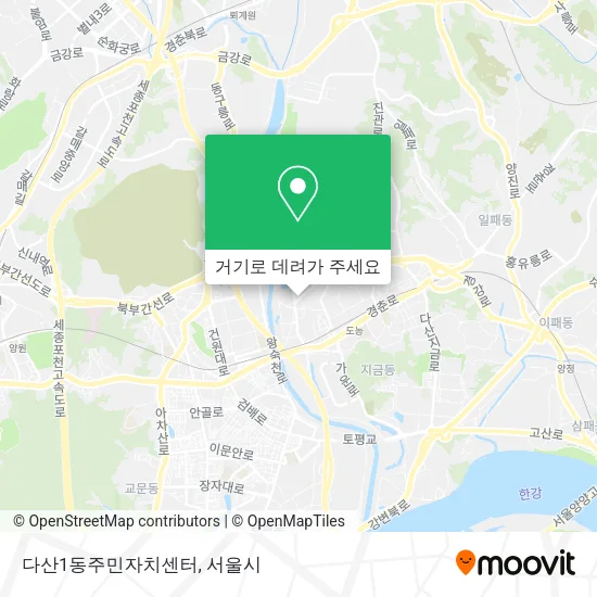다산1동주민자치센터 지도