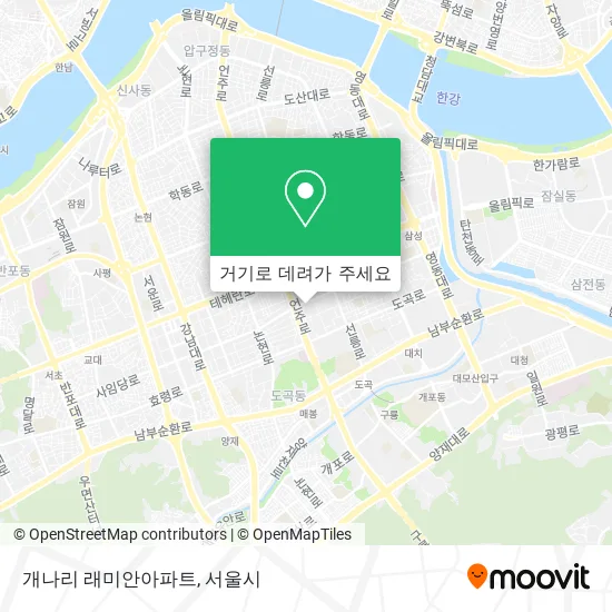 개나리 래미안아파트 지도