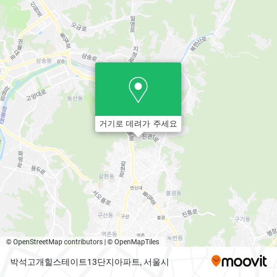 박석고개힐스테이트13단지아파트 지도