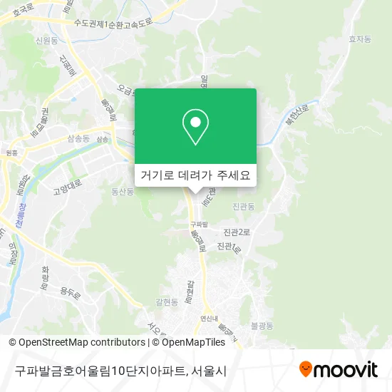 구파발금호어울림10단지아파트 지도