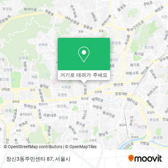 창신3동주민센타 87 지도