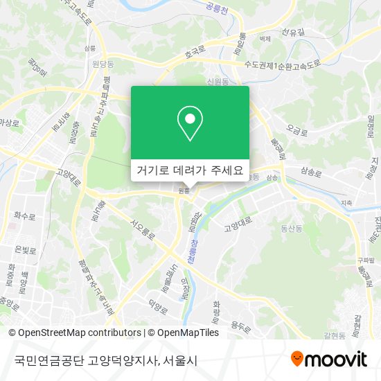 국민연금공단 고양덕양지사 지도