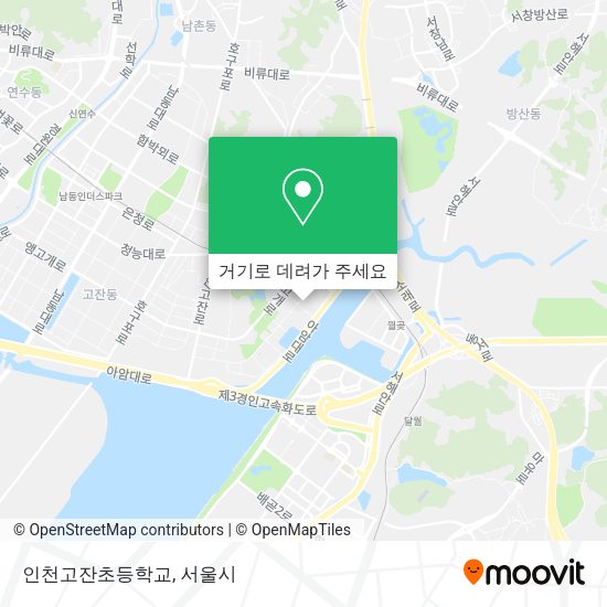 인천고잔초등학교 지도