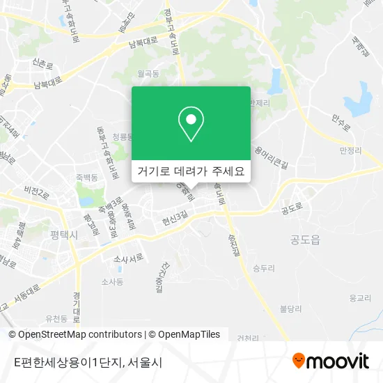 E편한세상용이1단지 지도