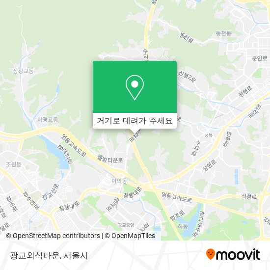 광교외식타운 지도