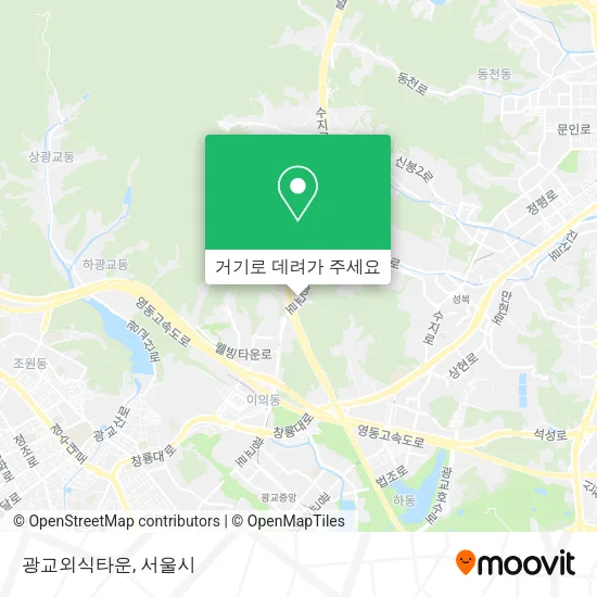 광교외식타운 지도