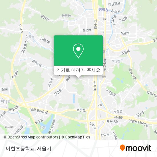 이현초등학교 지도