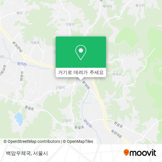 백암우체국 지도