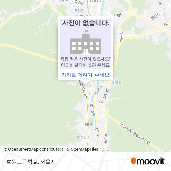 호원고등학교 지도