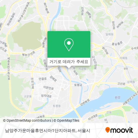 남양주가운마을휴먼시아1단지아파트 지도