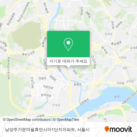 남양주가운마을휴먼시아1단지아파트 지도