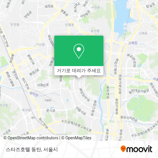 스타즈호텔 동탄 지도