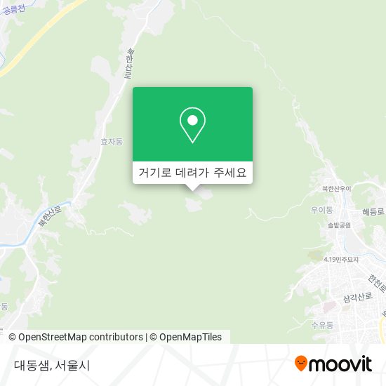 대동샘 지도