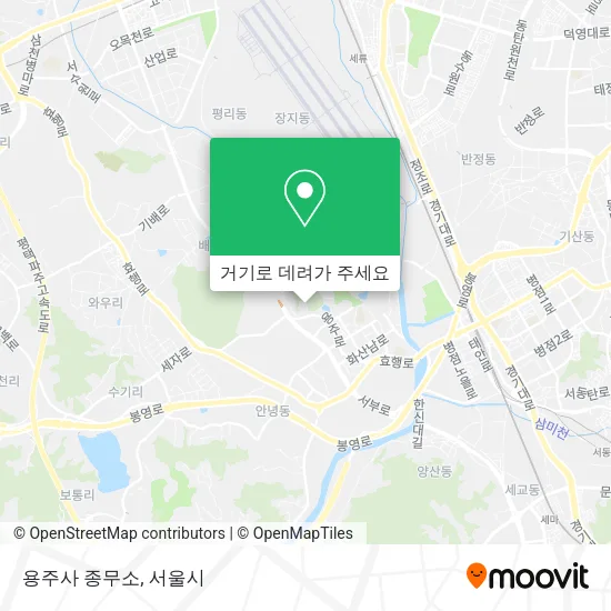 용주사 종무소 지도