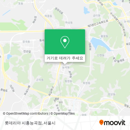 롯데리아 시흥능곡점 지도