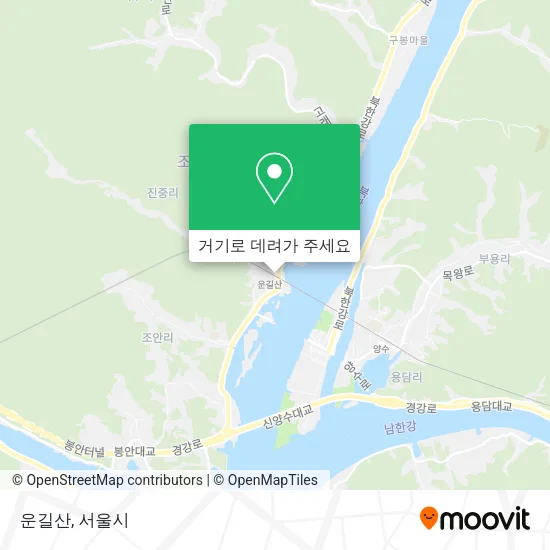 운길산 지도