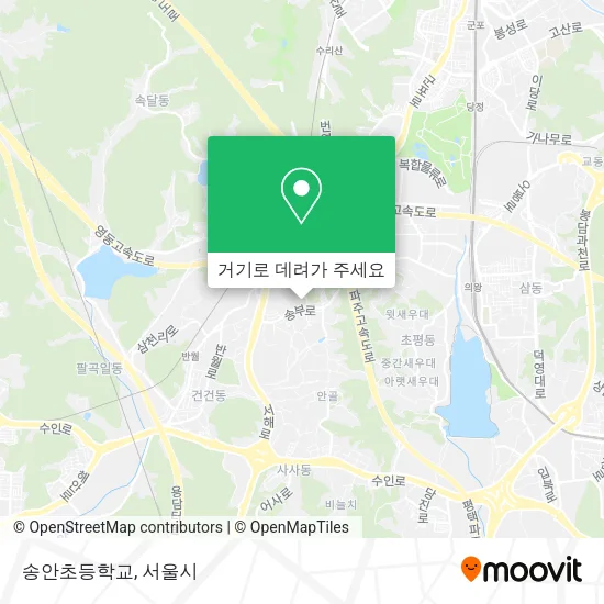 송안초등학교 지도