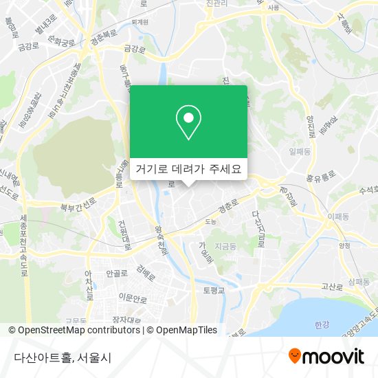 다산아트홀 지도