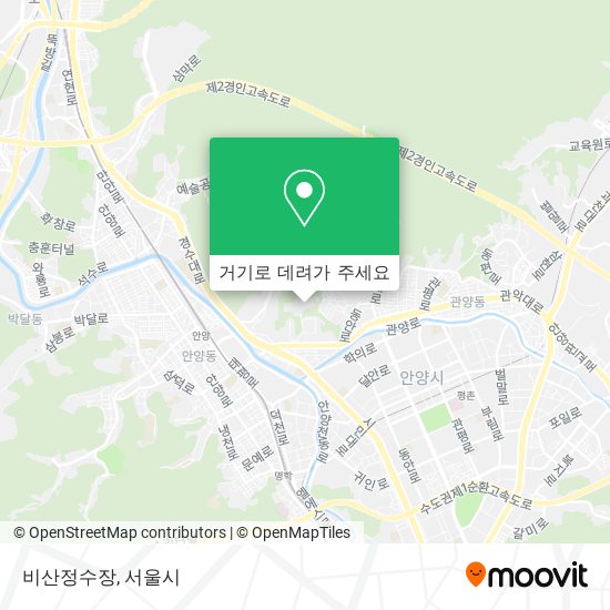 비산정수장 지도