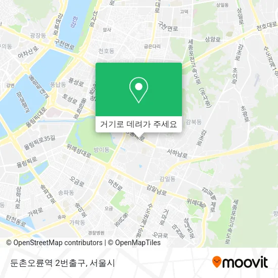 둔촌오륜역 2번출구 지도