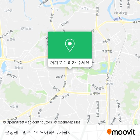 운정센트럴푸르지오아파트 지도