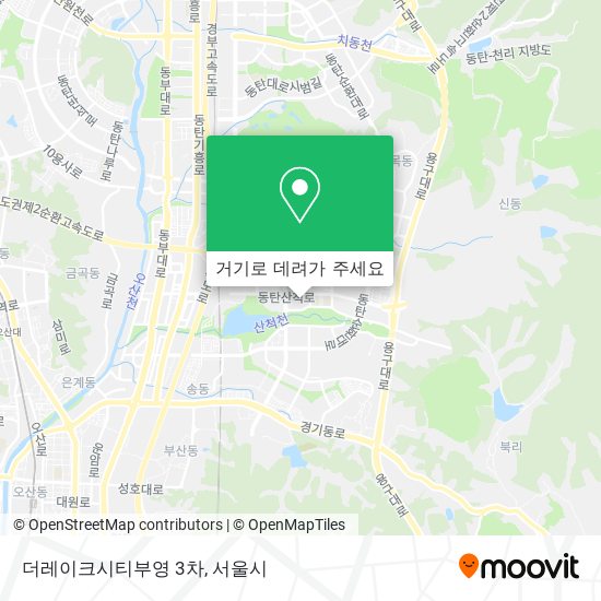 더레이크시티부영 3차 지도