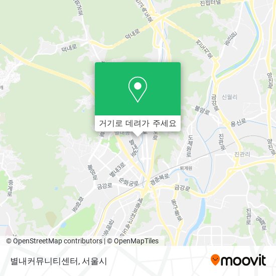 별내커뮤니티센터 지도