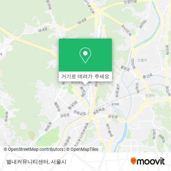 별내커뮤니티센터 지도