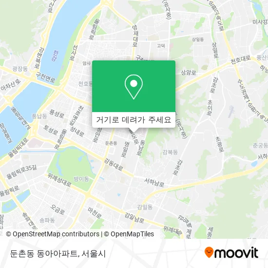 둔촌동 동아아파트 지도