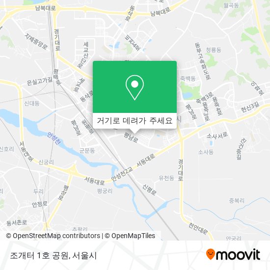 조개터 1호 공원 지도