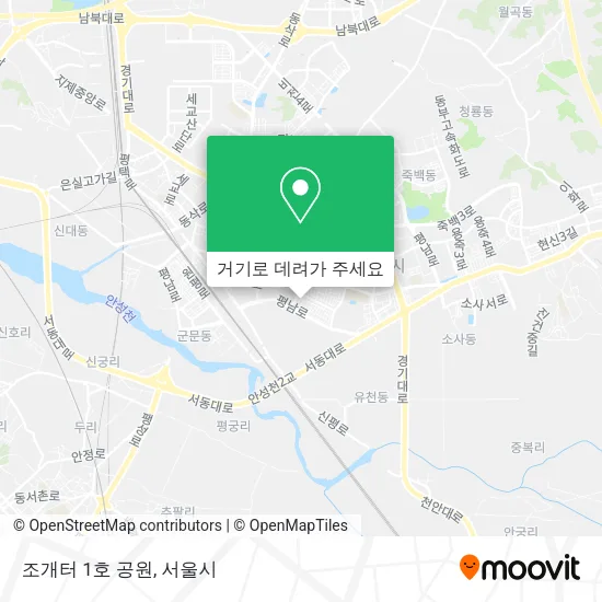 조개터 1호 공원 지도
