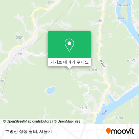 호명산 정상 쉼터 지도