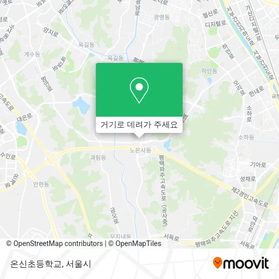 온신초등학교 지도