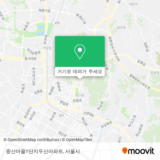 중산마을1단지두산아파트 지도