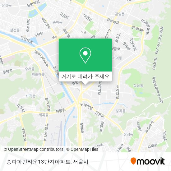 송파파인타운13단지아파트 지도