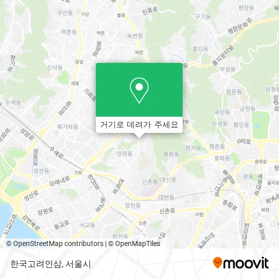 한국고려인삼 지도
