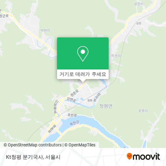 Kt청평 분기국사 지도