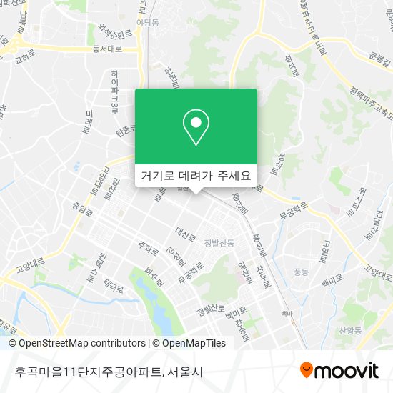 후곡마을11단지주공아파트 지도