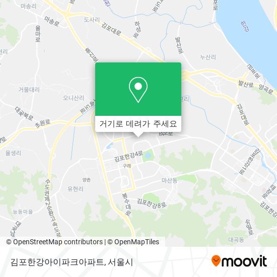 김포한강아이파크아파트 지도